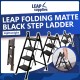 LEAP Folding Matte Black Step Ladder